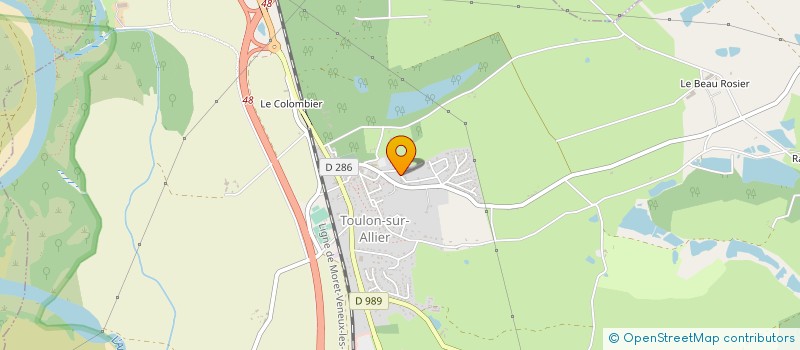 localisation de l'entreprise MONSIEUR JULIEN MONATTE  TOULON-SUR-ALLIER