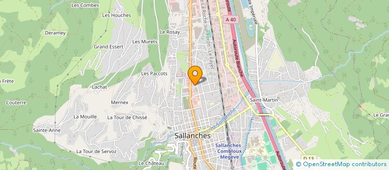 localisation de l'entreprise MONSIEUR JULIEN MONGARNI  SALLANCHES