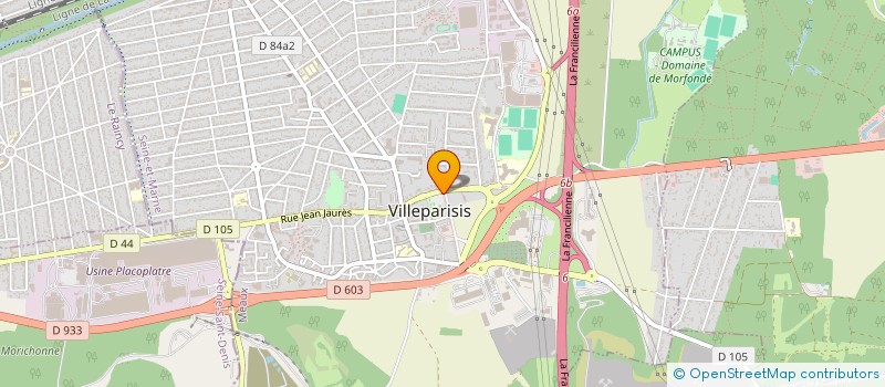 localisation de l'entreprise MONSIEUR JULIEN MONIOT  VILLEPARISIS