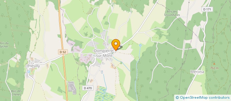 localisation de l'entreprise MONSIEUR JULIEN MONNET  DOMPIERRE-SUR-MONT