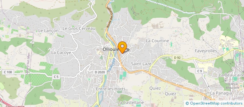 localisation de l'entreprise MONSIEUR JULIEN MONTAL  OLLIOULES