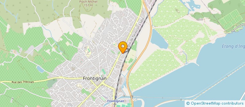 localisation de l'entreprise MONSIEUR JULIEN MONTE à FRONTIGNAN