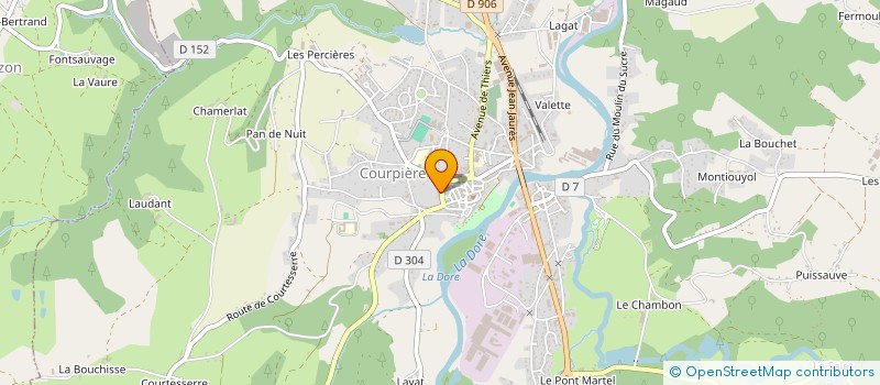 localisation de l'entreprise MONSIEUR JULIEN MONTEILLET à COURPIERE