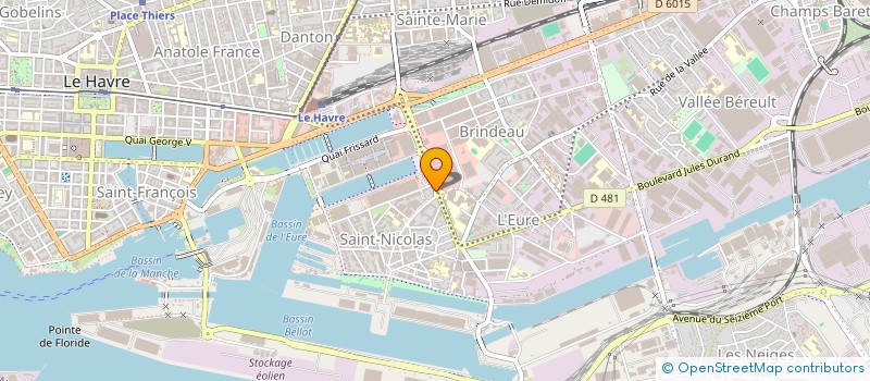 localisation de l'entreprise MONSIEUR JULIEN MOORES  LE HAVRE