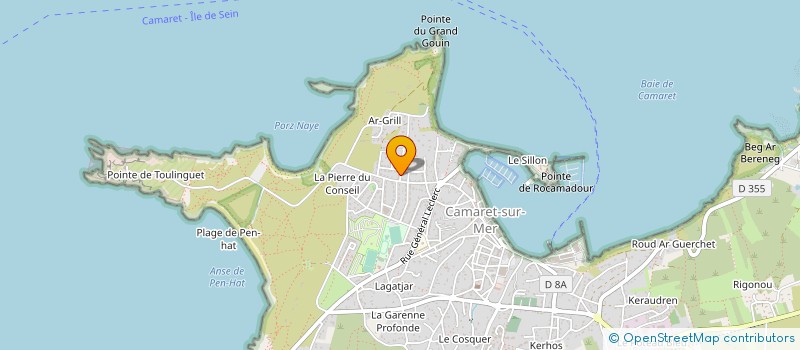 localisation de l'entreprise MONSIEUR JULIEN MORAND à CAMARET-SUR-MER