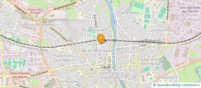 localisation de l'entreprise MONSIEUR JULIEN MOREAU à LAVAL