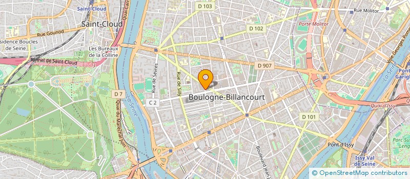 localisation de l'entreprise MONSIEUR JULIEN MOREAU à BOULOGNE-BILLANCOURT