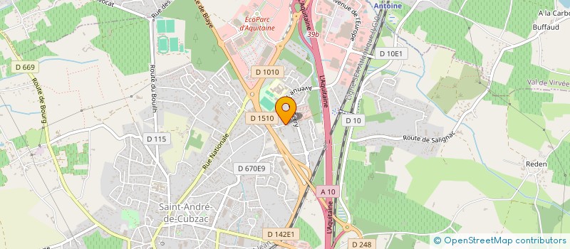 localisation de l'entreprise MONSIEUR JULIEN MOREAU  SAINT-ANDRE-DE-CUBZAC