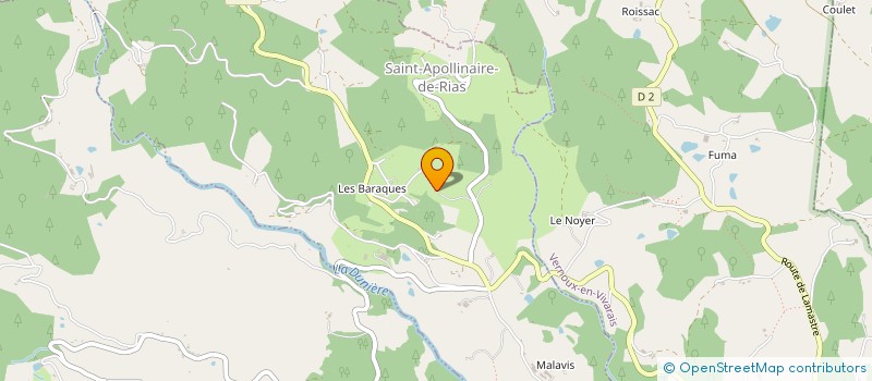 localisation de l'entreprise MONSIEUR JULIEN MOREL à VERNOUX-EN-VIVARAIS