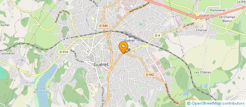 localisation de l'entreprise MONSIEUR JULIEN MORELE à GUERET