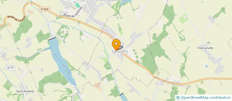 localisation de l'entreprise MONSIEUR JULIEN MORELLO  SAUSSENS