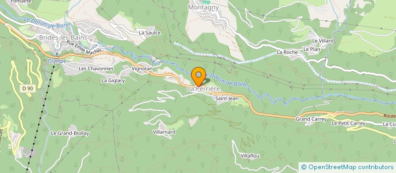 localisation de l'entreprise MONSIEUR JULIEN MORENO à COURCHEVEL