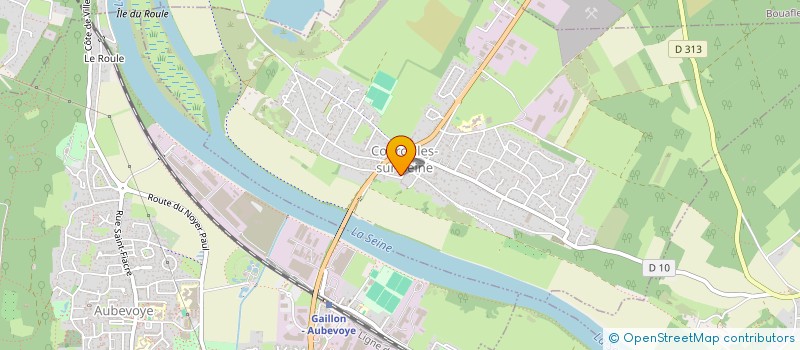 localisation de l'entreprise MONSIEUR JULIEN MORIN  COURCELLES-SUR-SEINE