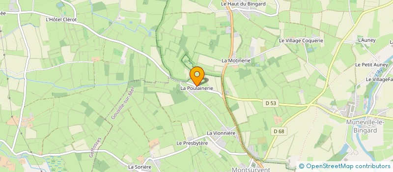 localisation de l'entreprise MONSIEUR JULIEN MORIN  GOUVILLE-SUR-MER