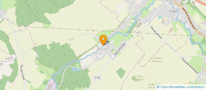 localisation de l'entreprise MONSIEUR JULIEN MORLIGHEM  BEUGIN