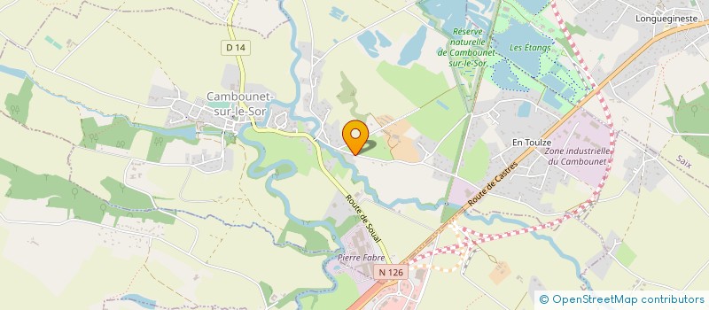 localisation de l'entreprise MONSIEUR JULIEN MORO  CAMBOUNET-SUR-LE-SOR