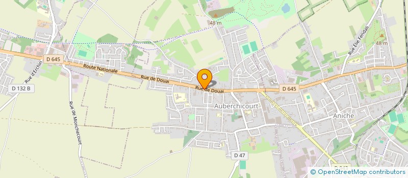 localisation de l'entreprise MONSIEUR JULIEN MORTELETTE  AUBERCHICOURT