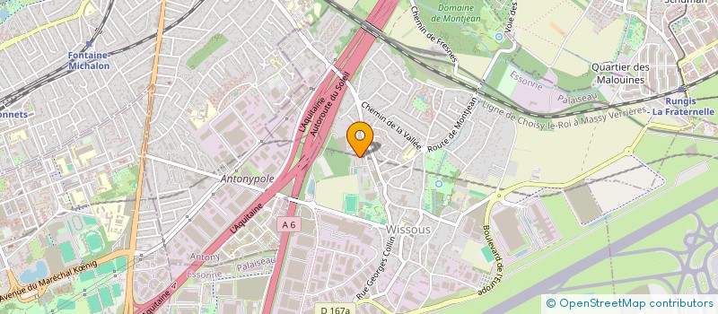 localisation de l'entreprise MONSIEUR JULIEN MOTTE  WISSOUS