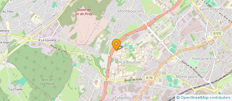 localisation de l'entreprise MONSIEUR JULIEN MOUILLET  BESANCON