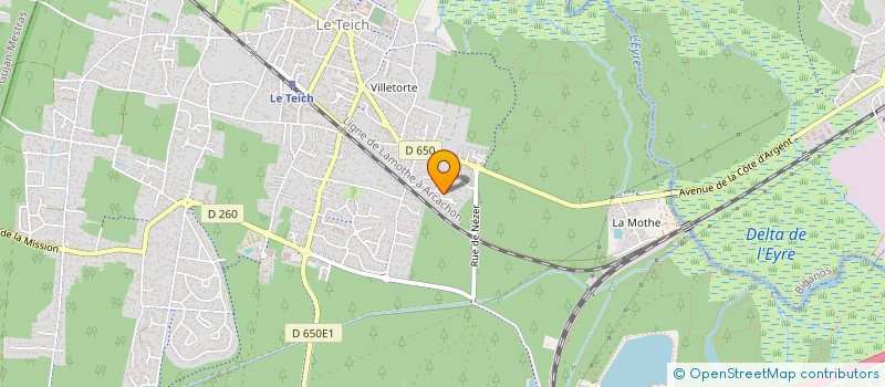 localisation de l'entreprise MONSIEUR JULIEN MOUNEDE  LE TEICH