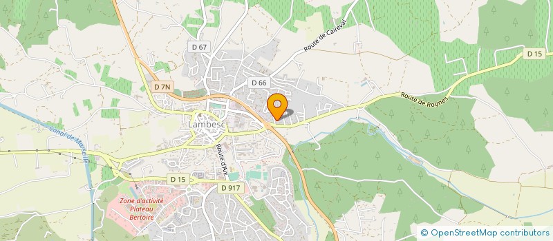 localisation de l'entreprise MONSIEUR JULIEN MOYNIER  LAMBESC