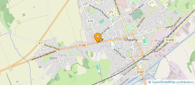 localisation de l'entreprise MONSIEUR JULIEN MULLER à CHAUNY