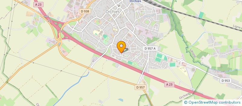 localisation de l'entreprise MONSIEUR JULIEN MULLIER  ORCHIES