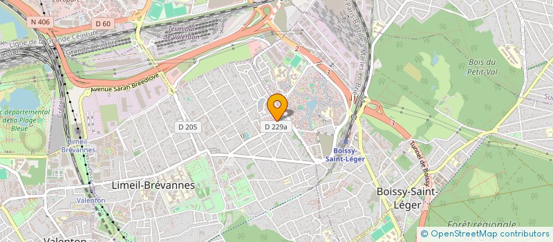 localisation de l'entreprise MONSIEUR JULIEN NADA  LIMEIL-BREVANNES