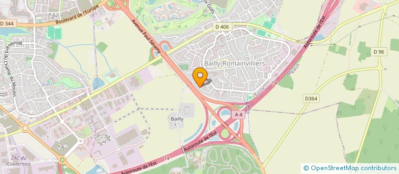 localisation de l'entreprise MONSIEUR JULIEN NADARAJAN  BAILLY-ROMAINVILLIERS