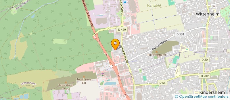 localisation de l'entreprise MONSIEUR JULIEN NAM  WITTENHEIM