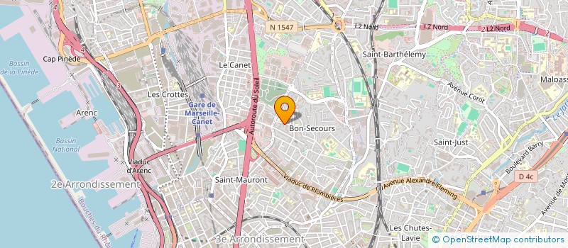 localisation de l'entreprise MONSIEUR JULIEN NARSAMA à MARSEILLE 14EME