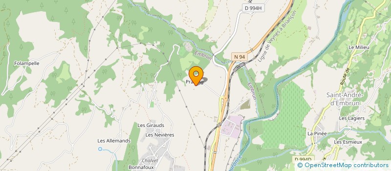 localisation de l'entreprise MONSIEUR JULIEN NATHAEL QUERRE à EMBRUN