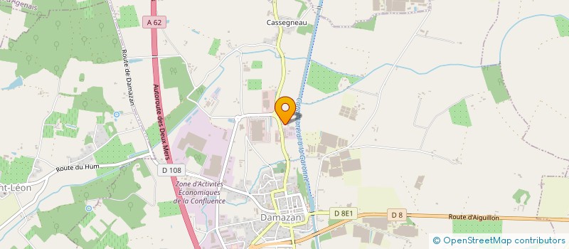 localisation de l'entreprise MONSIEUR JULIEN NAVARRETE  DAMAZAN