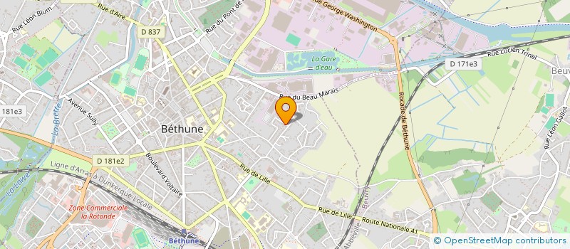 localisation de l'entreprise MONSIEUR JULIEN NAVEZ à BETHUNE