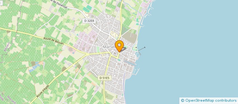 localisation de l'entreprise MONSIEUR JULIEN NEGROU à MARSEILLAN