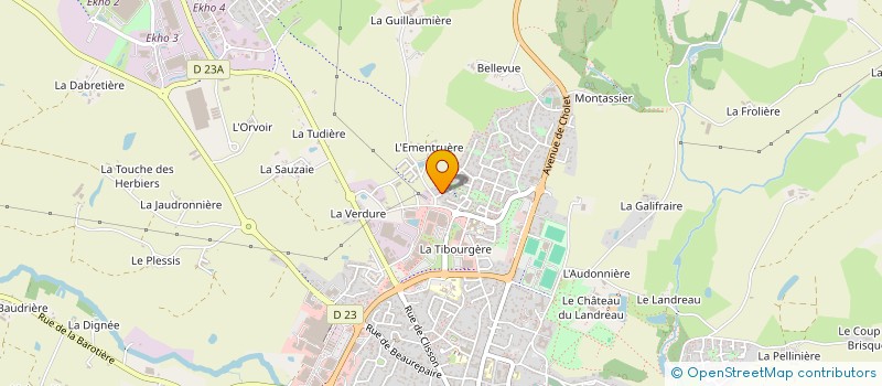 localisation de l'entreprise MONSIEUR JULIEN NERRIERE à LES HERBIERS