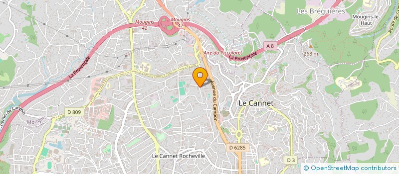 localisation de l'entreprise MONSIEUR JULIEN NETTER à LE CANNET