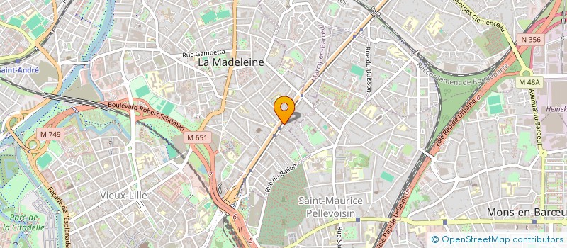 localisation de l'entreprise MONSIEUR JULIEN NEVEUX à LA MADELEINE