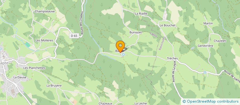 localisation de l'entreprise MONSIEUR JULIEN NEYRON  LAPTE