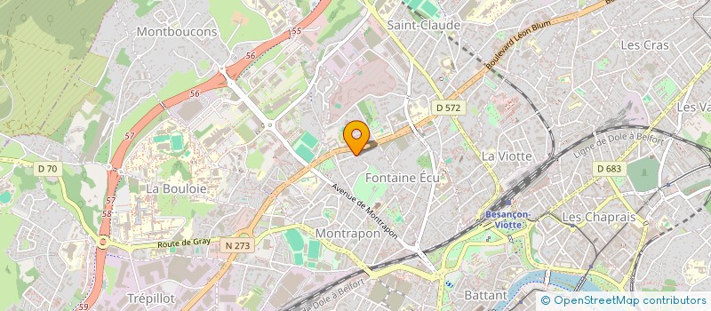 localisation de l'entreprise MONSIEUR JULIEN NICOLAS à BESANCON