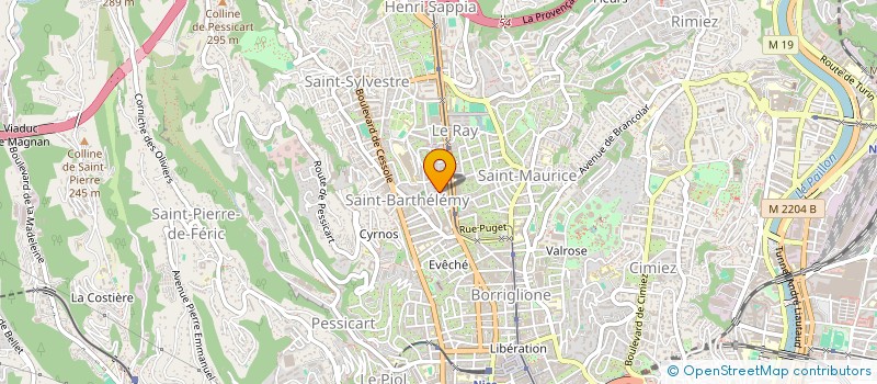 localisation de l'entreprise MONSIEUR JULIEN NIEL  NICE