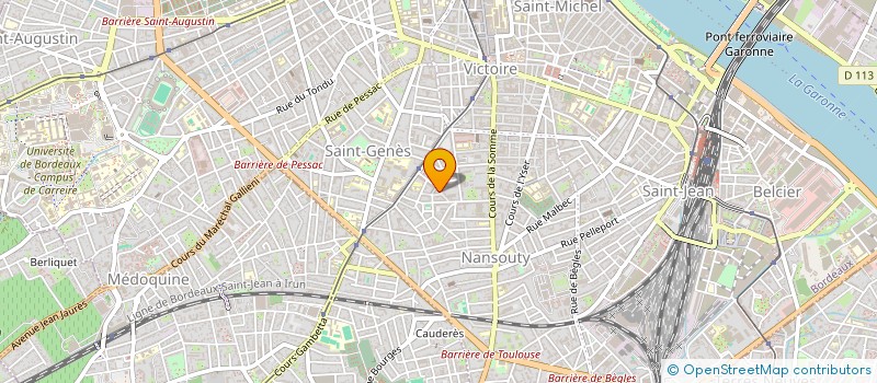 localisation de l'entreprise MONSIEUR JULIEN NOEL  BORDEAUX