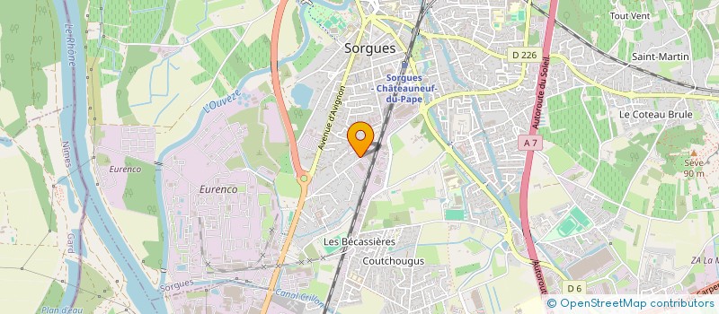 localisation de l'entreprise MONSIEUR JULIEN NOGIER  SORGUES