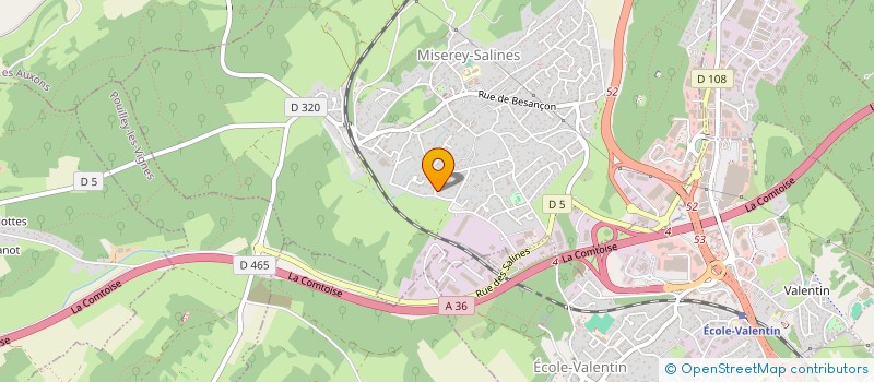 localisation de l'entreprise MONSIEUR JULIEN NORMAND  MISEREY-SALINES