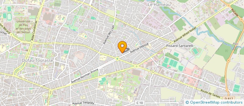 localisation de l'entreprise MONSIEUR JULIEN NOTOT à PAU