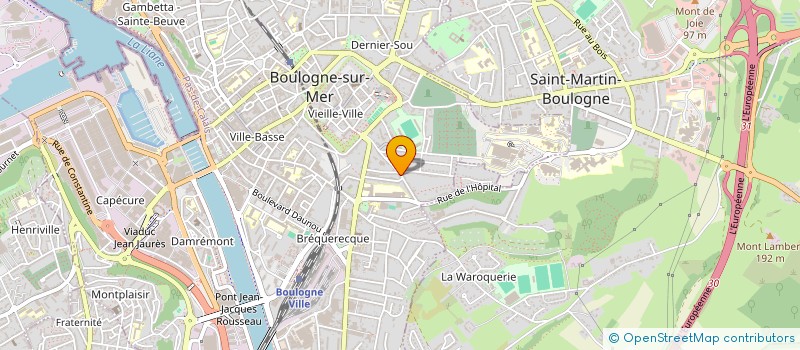 localisation de l'entreprise MONSIEUR JULIEN NOURTIER à BOULOGNE-SUR-MER