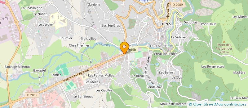 localisation de l'entreprise MONSIEUR JULIEN OBERSON à THIERS