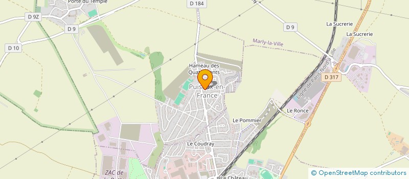 localisation de l'entreprise MONSIEUR JULIEN OBRY  PUISEUX-EN-FRANCE