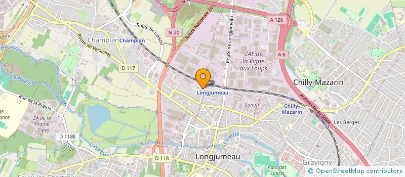 localisation de l'entreprise MONSIEUR JULIEN OCHME à LONGJUMEAU