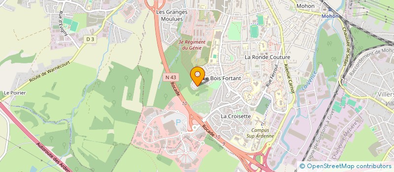 localisation de l'entreprise MONSIEUR JULIEN ODIENNE  CHARLEVILLE-MEZIERES